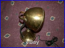 Ca 1940s Vintage Antique PERKO polished brass Marine 7 spot search light VG++