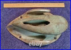 Chris Craft Boat stern bow light Nautical Salvage rope anchor vtg CLEAT 10lb OLD