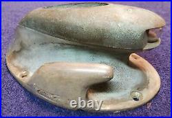 Chris Craft Boat stern bow light Nautical Salvage rope anchor vtg CLEAT 10lb OLD