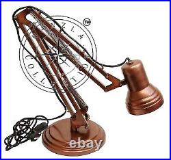 Copper Antique Adjustable Brass Nautical Desk Lamp Vintage Industrial Lighting