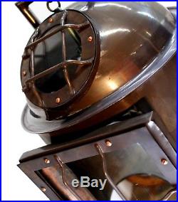 Copper Diver Helmet Light Vintage Replica Life Size Bronze Finish Nautical
