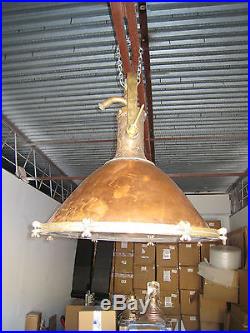 Copper Vintage Cargo Fox Hanging Nautical Dock Marine Light Jumbo XXL Large