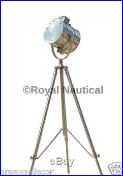 Designer Vintage Nautical Tripod Floor Lamp Search Light Spotlight Led Tripod