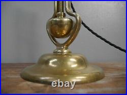 Early Vintage Industrial Nautical Brass Gimbal Lamp Light Ship Boat Desk Wall