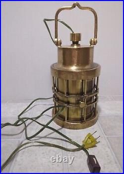 F H Lovell & CO Vintage Maritime Lantern Light Heavy Brass Rare Find