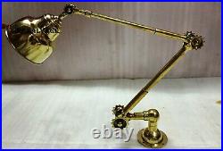 Factory Lamp Vintage Style Long Arm Brass Stretchable Antique Wall Light Fixture