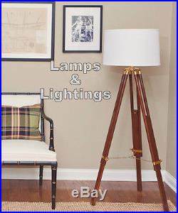 Floor Lamp Searchlight, Nautical Vintage Tripod Floor Lamp Spot light Industrial