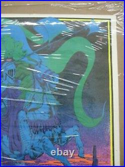 Ghost Rider 1971 black light poster vintage psychedelic motorcycle C70