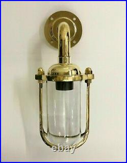 Hallway Wall Sconce Light Fixture Nautical Vintage Style Brass New