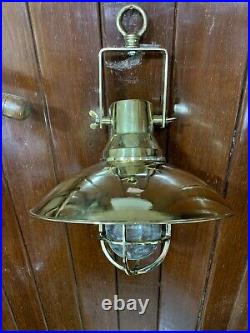 Hanging Cargo Bulkhead Light Nautical Vintage Style Ship Brass New 1 Piece