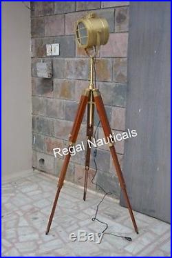 Hollywood Spot Light Floor Lamp With Tripod Stand Vintage Collectible LightDecor
