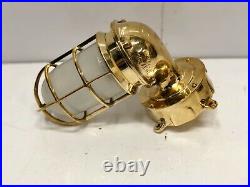 Home Vintage Interior Design Maritime Brass Wal Sconce Light With Junction Box