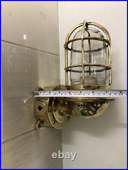 Home Vintage Interior Design Maritime Brass Wal Sconce Light With Junction Box