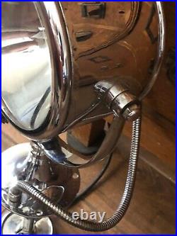 Huge Early Boat/ Ship Rotating Chrome Spotlight Searchlight Roof or Deck Mount