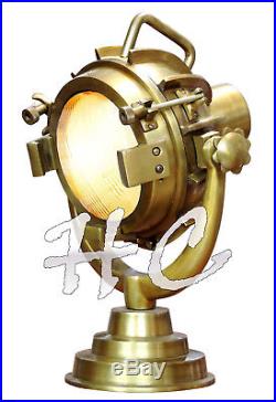 Industrial Brass Table Lamp Vintage Antique Nautical Marine Desk Lamp Task Light