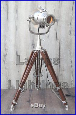 Industrial Style Vintage Movie Spot Light Floor Lamp Standing Tripod Lamp