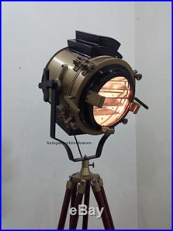 Industrial Style Vintage Movie Spot Light Floor Standing Tripod Lamp