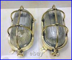 Industrial Style Vintage Ship lights Nautical wall Maritime Marine Set of Two