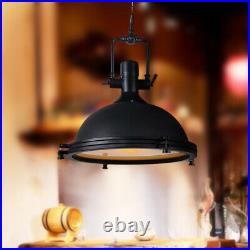 Industrial Vintage Style Pendant Light Fixture Nautical Metal Dome Ceiling Lamp