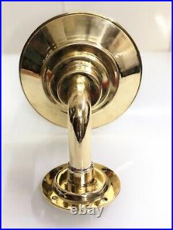 Interior/Exterior Décor Vintage Nautical Brass Swan Ship Wall Light with Shade