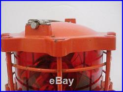 LARGE Vintage EXPLOSION Proof Rotating LIGHT Red Made in JAPAN