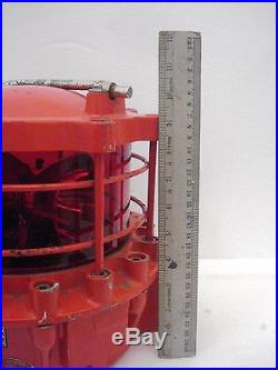 LARGE Vintage EXPLOSION Proof Rotating LIGHT Red Made in JAPAN