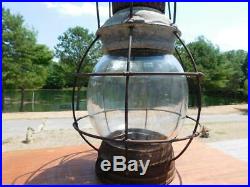 Large Antique Vintage Perko Onion Signal Lantern Ship Boat Nautical Light