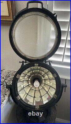 Large Restored General Electric Nautical Spot Light Ship Search Light