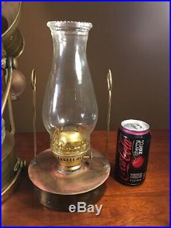 Large Vintage Brass ANCHOR Kerosene Ship Lantern, Deck Light, WORKS GREAT