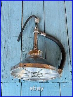 MORSE DIVING Brass Lamp Light Hanging Underwater Vintage Scuba Heavy Duty Signed