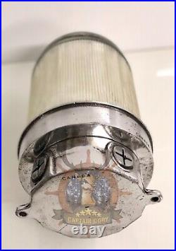 Made In Canada, Vintage Original Old Bulkhead Marine Nautical Light 1 Pieces