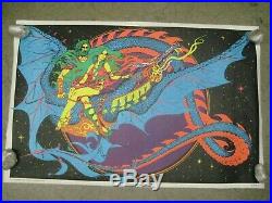 Magic Dragon 1971 black light poster vintage psychedelic myth C201