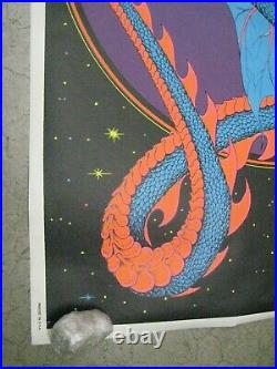 Magic Dragon 1971 black light poster vintage psychedelic myth C66