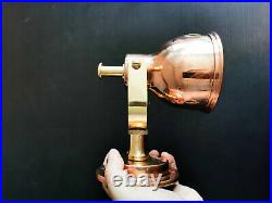 Man O War Authentic Vintage Copper Brass Wall Sconce / Nautical Industrial Light