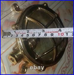 Marine Ship Nautical Brass Vintage Passage Ceiling/Wall Deck Light Set of 2