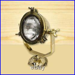 Marine Spot Light Solid Brass Antique Nautical Style Industrial Vintage Light