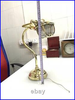 Maritime Antique Solid Brass Marine Industrial Vintage Passage Table/Desk Lamp