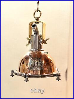 Maritime Handmade Brass/copper/aluminum Combo Small Pendant Ship Light