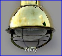Maritime Salvaged Pendant Light Vintage Copper Navigation Hanging Passage Lamp