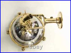 Maritime Vintage Solid Aluminum & Brass Ceiling Mount Pendant Ship Light Fixture