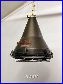 Mat Copper Coated Original Stainless Steel Metal Conical Ceiling Hanging Light