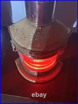 Meteorite Nautical Port Light P96184 Brass In Great Condition And Works