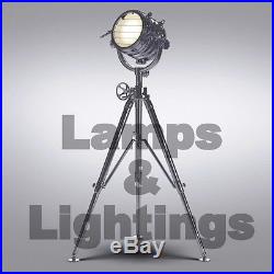 Modern Floor Lamp Marine Vintage Tripod Industrial Nautical Light Bedside LED