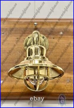 Modern Style Antique Original Brass Old Vintage Marine Wall Sconce Light Small