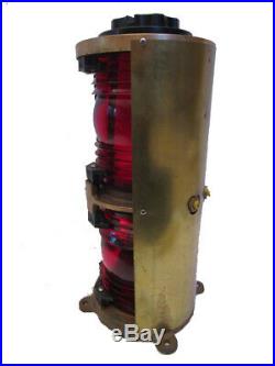 NEVER USED Vintage Marine NAVIGATION Light / Lamp Made in USA BRASS (1285)