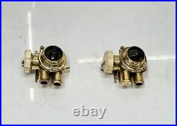 Nautical Antique Brass Ship Light Vintage Rotary Switch & Socket Lot of 2