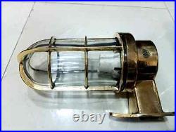 Nautical Antique Vintage Marine Ship Passageway Brass Bulkhead Wall Light 4 Pcs