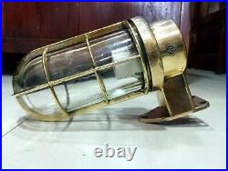 Nautical Antique Vintage Marine Ship Passageway Brass Bulkhead Wall Light 4PCS