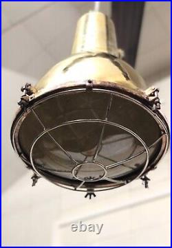 Nautical Antiques Vintage Brass Pendant Ceiling Light Fixture