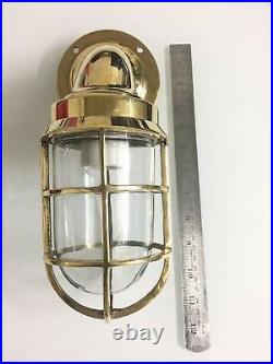 Nautical Brass American Vintage Passageway Bulkhead Wall Ship Light